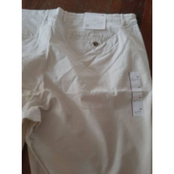 New Mens Size 42 Goodfellow Light Cream Linden Shorts 10.5" Inseam Bermuda Chino - Picture 5 of 5